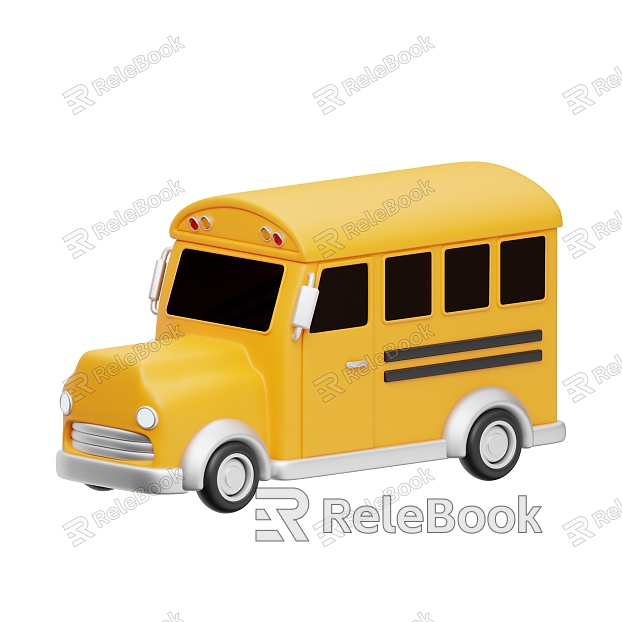 School Bus Cartoon School Bus Cartoon Bus model