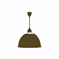 Gold Metal Dome Shaped Pendant Light With Sleek Modern Design For Home Interiors