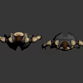 3D Fantasy Characters Front And Back Views With Armor Cloak And Costume Details