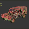 Green Military Off Road Vehicle With Rugged Exterior And Durable Design