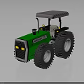 Green Brandon 300 Tractor With Gray Canopy And Black Tires