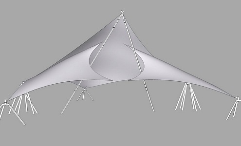 Tensioned membrane 3d model