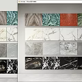 Marble stone wall panel material combination stone material European stone minimalist stone color stone wall 3d model