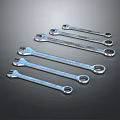 Professional Hardware Tools Set Of Metal Wrenches In Different Sizes For Repair