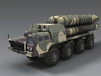 S300PMU S300 anti-aircraft missile launcher S400 anti-aircraft missile S350 S200 Russia 3d model