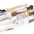 Modern Reception Desk Simple Front Desk 3d model