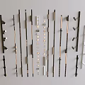 Modern Track Spotlights Embedded Magnetic Lights Linear Lights Steering Spotlights Downlight Bucket Lights Grid Duct Lights 3d model