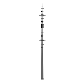 Industrial Equipment Pole Structure With Multiple Rings And Mounting Components
