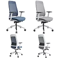 Ergonomic Office Chair With Mesh Back And Multiple Color Options In Multi Angle View 3d model