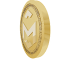 Modern gold coins 3d model