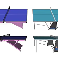 Colorful Foldable Ping Pong Tables With Sturdy Frames And Multiple Color Options For Sports Activities