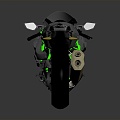 Motorcycle Two Wheels Motocross Motorcycle Road Race Motorcycle 3d model