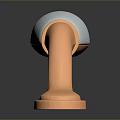Copper Cabinet Handle With White Panel For Modern Stylish Furniture Hardware