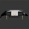 Futuristic Spacecraft With White And Gray Exterior Yellow Support Structures For Cosmic Exploration