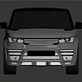 Silver Sporty SUV With Black Roof Sleek Body And Black Wheels On Reflective Surface
