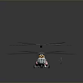 White And Red Rescue Helicopter With Rotors On Marked Helipad And Ground Personnel