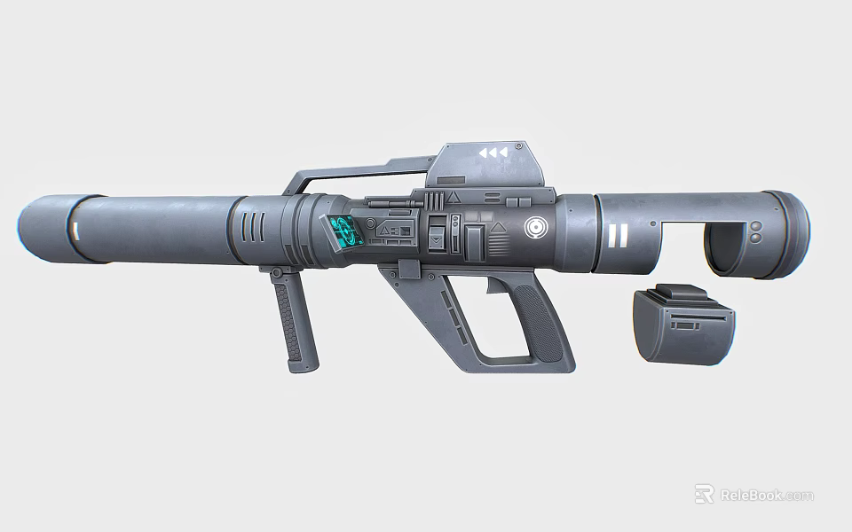 Futuristic Sci-Fi Gun Design Featuring Ergonomic Grip Advanced Components And Detachable Magazine 3d model 