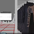 Trojan Shop Retail Display Featuring Welcome Sign Penguin Character And Clothing Items