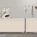 Modern White Shoe Cabinet With Storage And Coat Hooks In Entryway