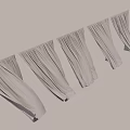 White Curtains Featuring Soft Fabric Elegant Drapes And Smooth Texture For Home Interior 3d model