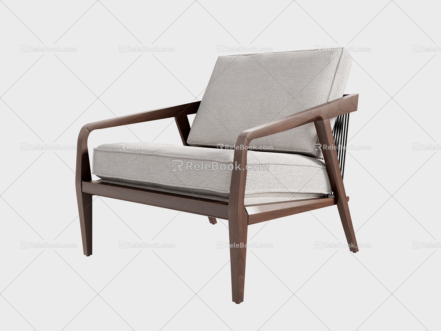 New Chinese Leisure Chair 3d model