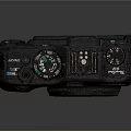 Professional Black Canon G12 Digital Camera With Vintage Electronic Design