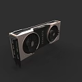 TITAN X Graphics Card With Dual Fans High Performance Gaming PC Component 3d model