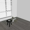 Light Hardwood Flooring In Bright Minimalist Room With Table And Cushion