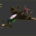 Sleek Blue Advanced Space Exploration Vehicle With American Star Logo And Propellers Design