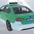 Hyundai Car Taishan Taxi Car 3d model