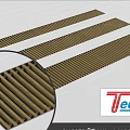Techni Long Strip Metal Radiator With Striped Design For Home Heating