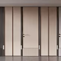 Modern Hinged Doors With Sleek Panels Metal Handles And Various Colors