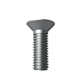 Stainless Steel Metal Threaded Bolt With Countersunk Head For Industrial Fastening Applications