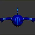 Animated Blue Cat Superhero Character With Black Stripes Mask And Big Eyes