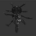 Mechanical Scorpion With Detailed Metal Structure And Robotic Design Elements