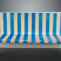 Blue And White Striped Upholstered Bench Modern Furniture Design For Interior