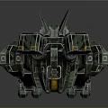 Mech Warrior Mech Soldier Machine Battlearm Mechanical Battlearm Machine Fighter Robot 3d model