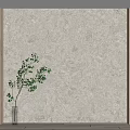 Sofa Background Wall With Gray Rough Texture Wooden Frames And Green Plant On Wooden Floor