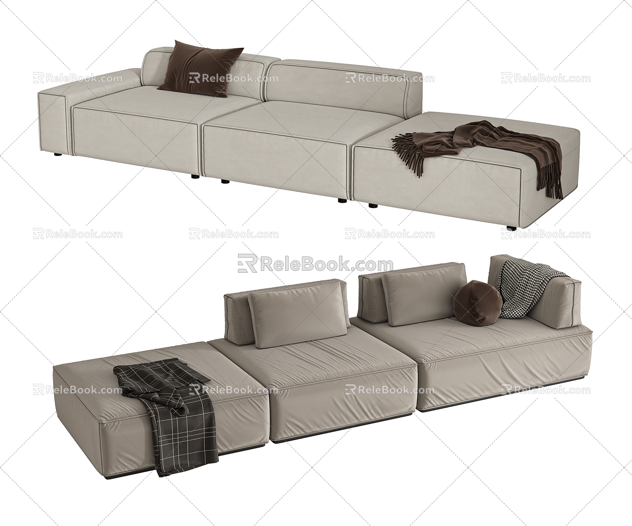 Minotti Multiplayer Sofa 3d model