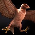 Modern Eagle Raptor Sculpture 3d model