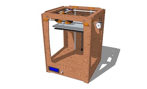 Modern Printers 3d model