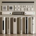 Air Conditioners and Fans with Modern Design Including Wall Mounted Floor Standing