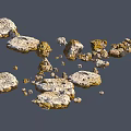 Natural Stones and Wooden Pieces in Various Sizes and Textures