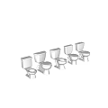 Various White Toilets In Multiple Designs Showcasing Different Bathroom Styles 3d model