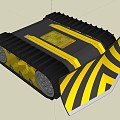 Modern self-explosive vehicle self-explosive vehicle anti-terrorism equipment 3d model