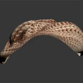 Brown and White Knitted Scarf with Soft Woven Texture Warm Winter Fashion Accessory