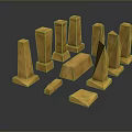 Columns Stone Columns Stone Columns Old Columns Roman Columns Roman Columns Classical Columns Greek Columns 3d model