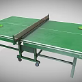 Sports Equipment Prestige Ping Pong Table With Green Tabletop Net Paddles Balls And Wheels