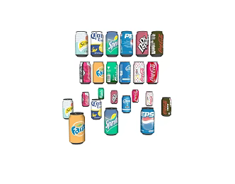 Modern Beverage Canned Beverage 3d model