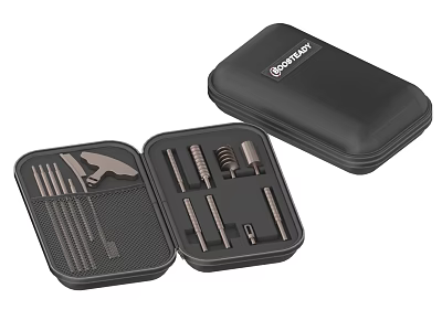 Professional Hardware Tool Set With Screwdrivers Drill Bits And Storage Case 3d model